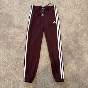 Women’s Size Small Adidas Jogger Athletic Pants Maroon JD4533